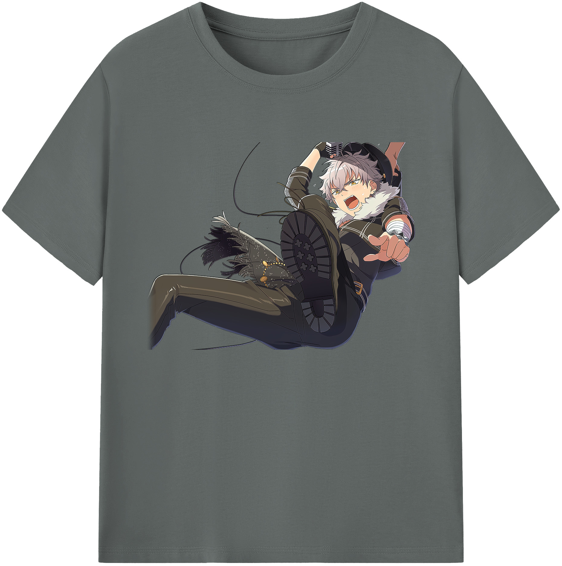 （画像用） あんさんぶるスターズ! Ensemble Stars 綿100％ メンズ半袖Tシャツ｜肌触りやわらか＆通気性
